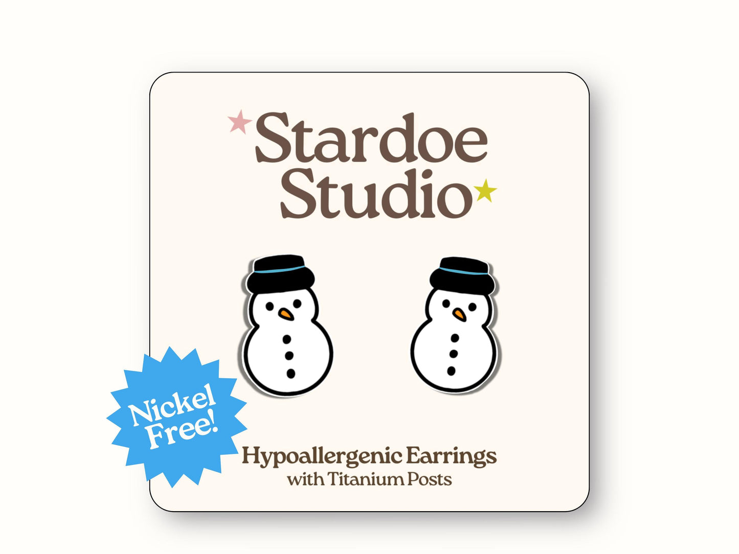 Snowman Earrings
