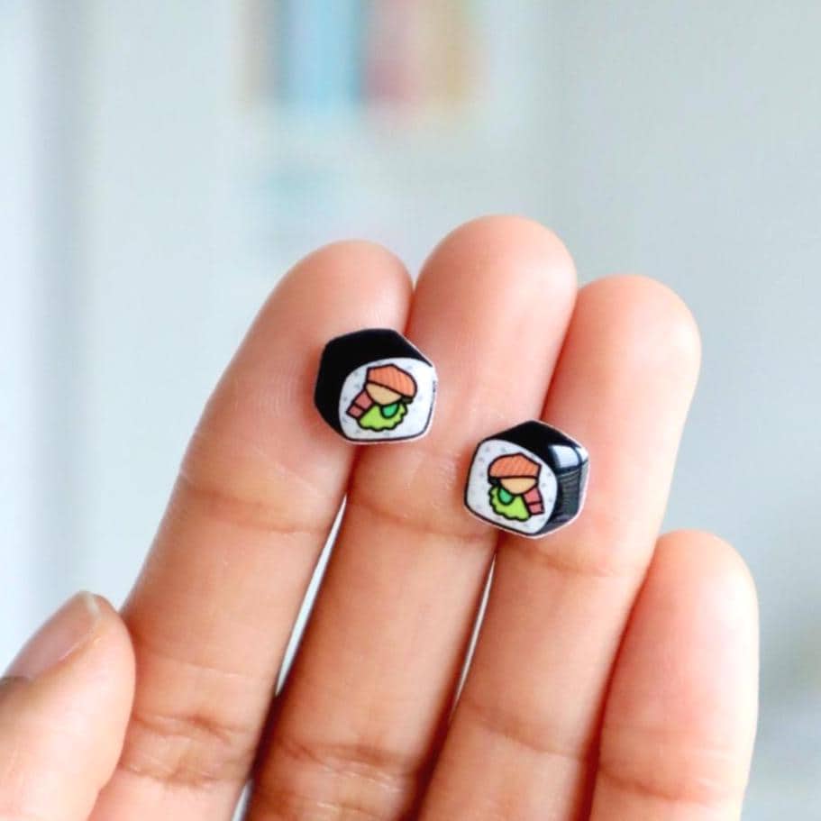 Sushi Roll Earrings