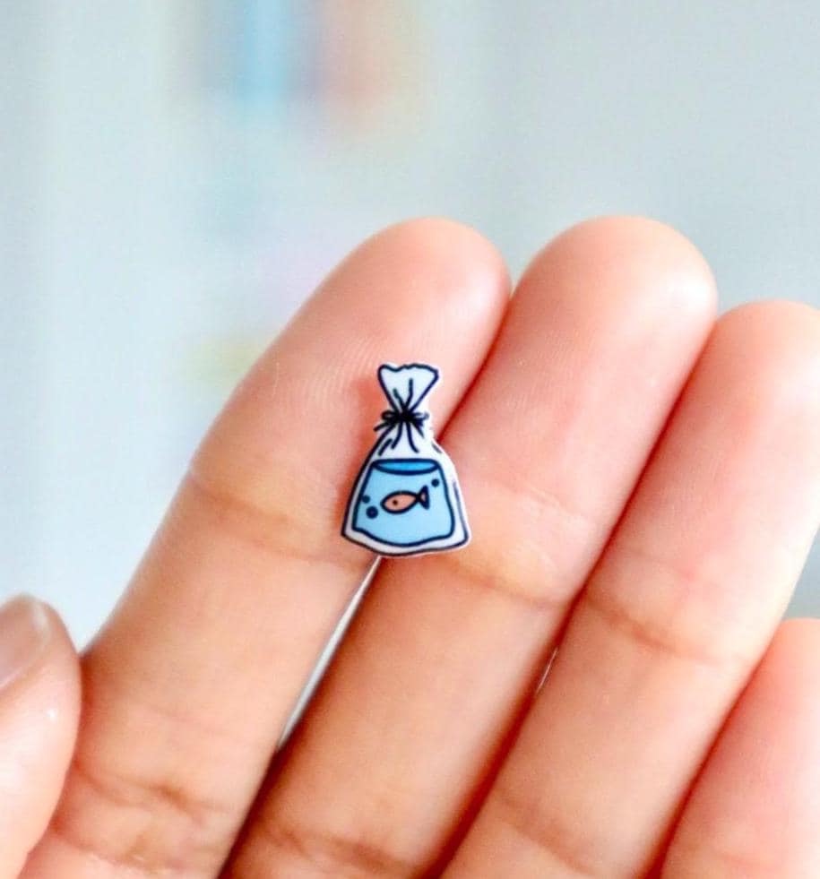Fish Bag Earrings
