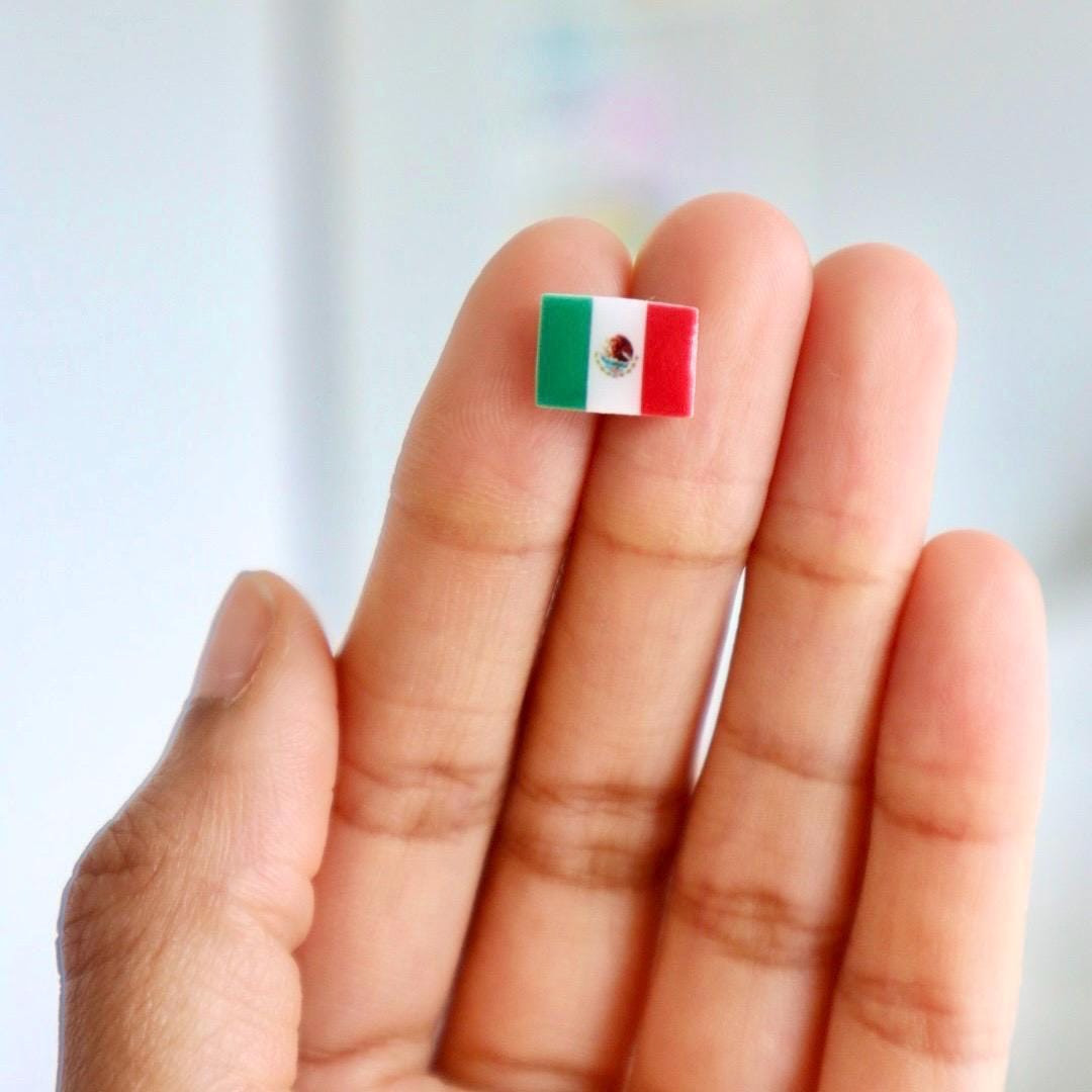 Mexican Flag Earrings