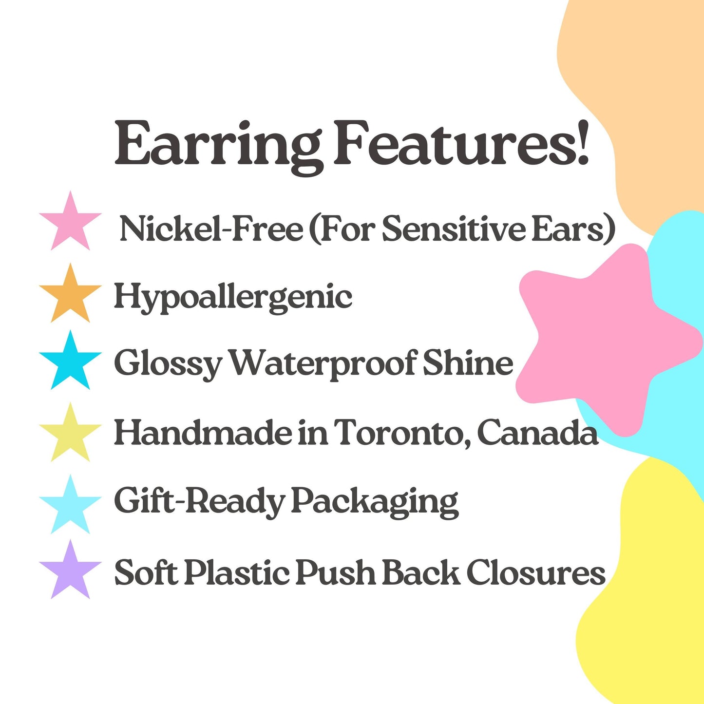 Moo Deng Hippo Face Earrings