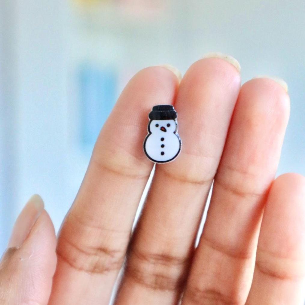 Snowman Earrings