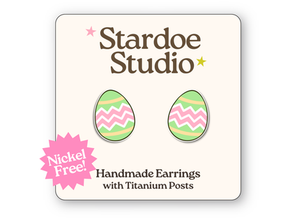 Easter Egg Earrings (Green)