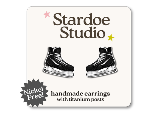 NEW Hockey Skate Earrings
