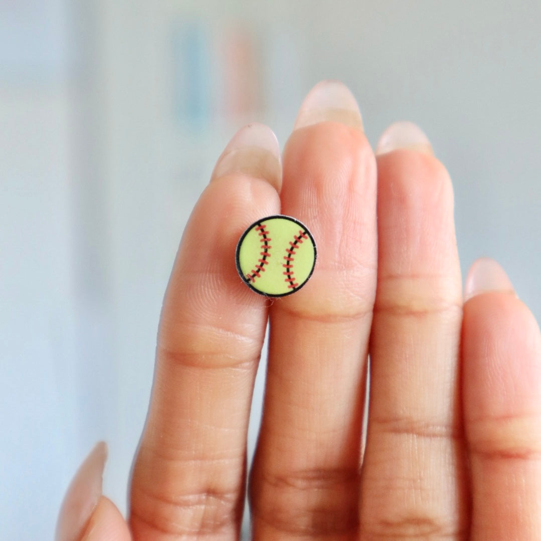 Softball Earrings