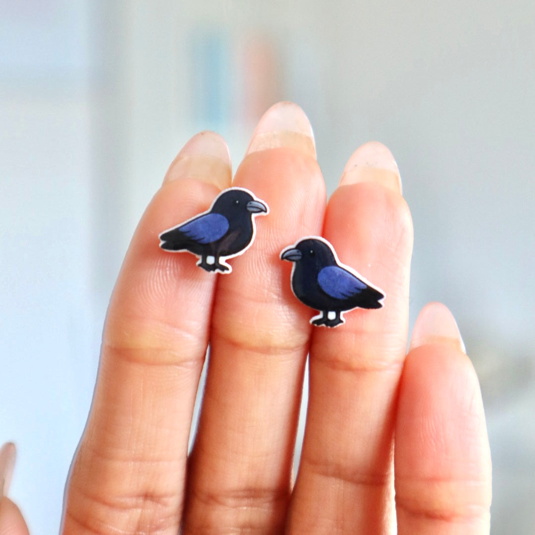 Crow Earrings