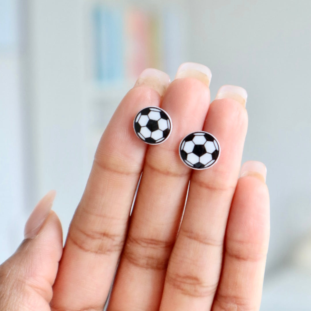Soccer Ball Earrings