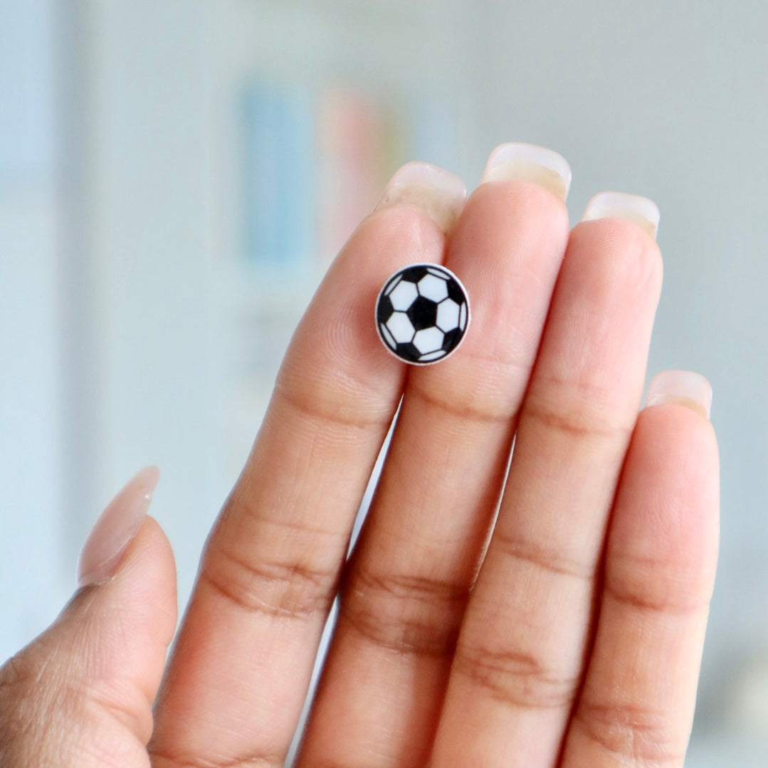 Soccer Ball Earrings