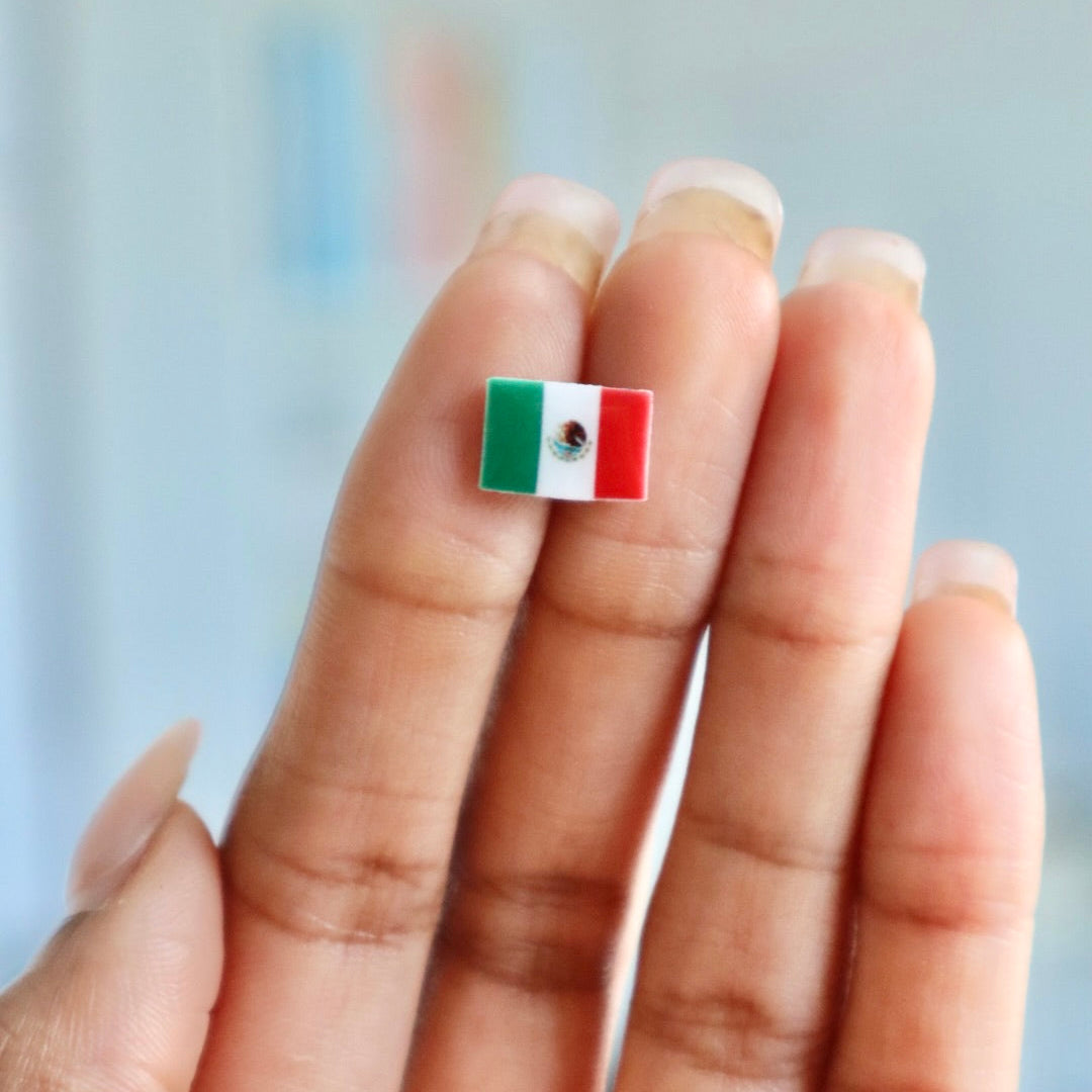 Mexican Flag Earrings