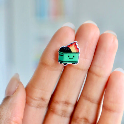 Dumpster Fire Earrings