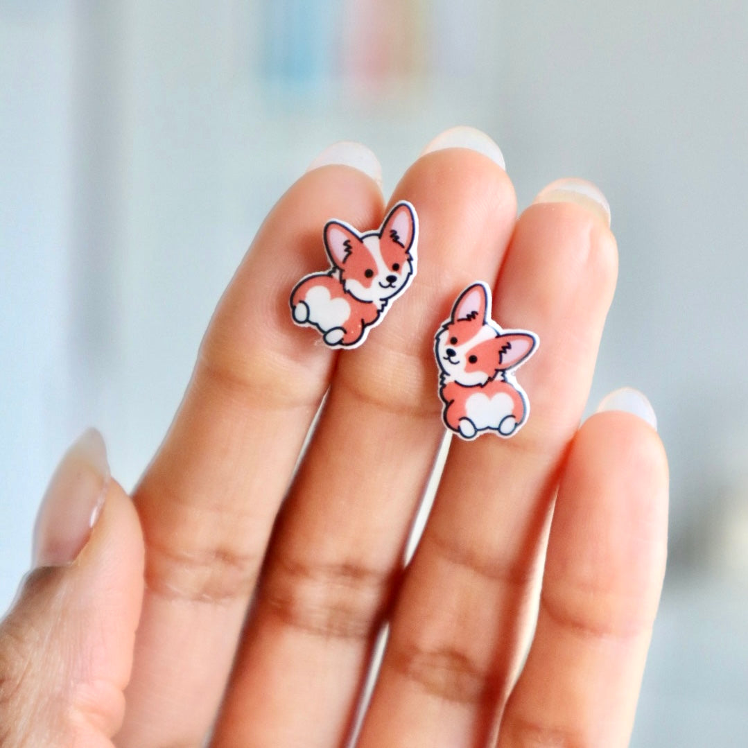 Corgi Butt Earrings
