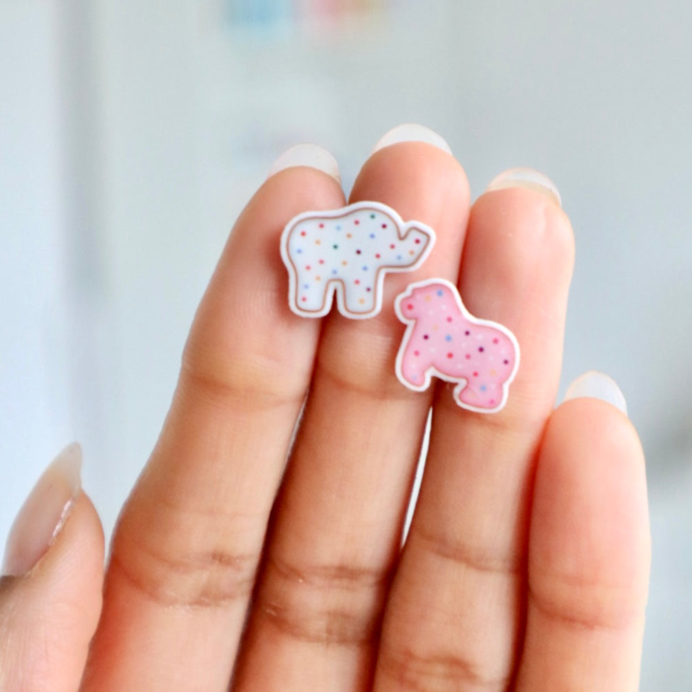 Circus Animal Cookie Earrings