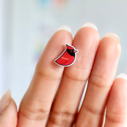 Cardinal Bird Earrings