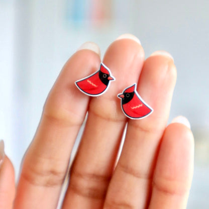 Cardinal Bird Earrings