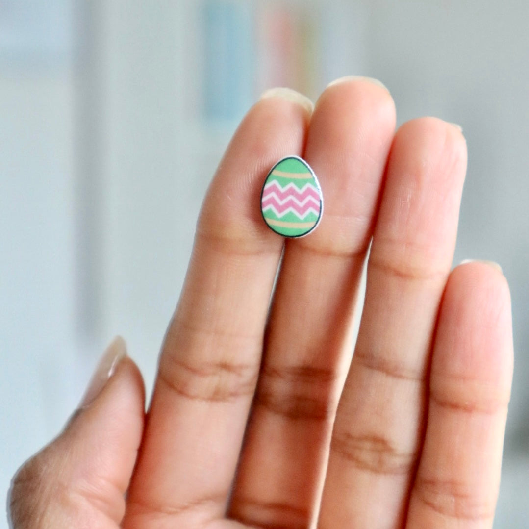 Easter Egg Earrings (Green)