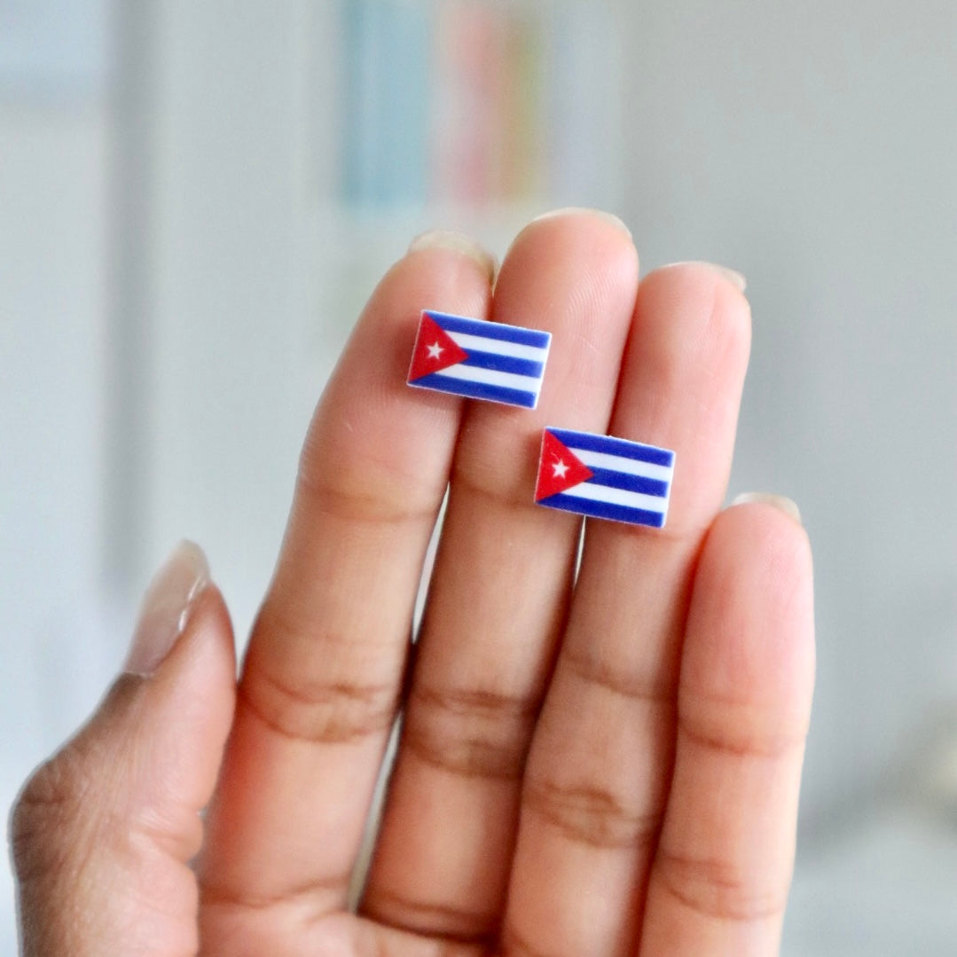 Cuba Flag Earrings