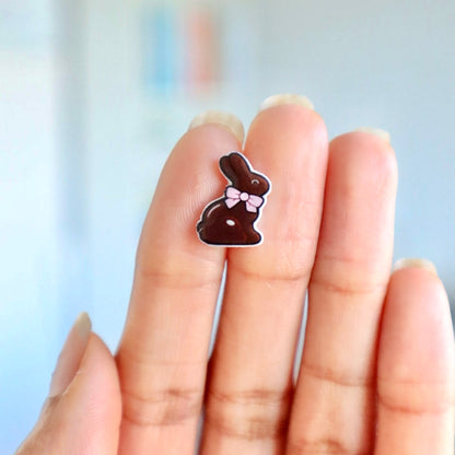 Chocolate Bunny Earrings