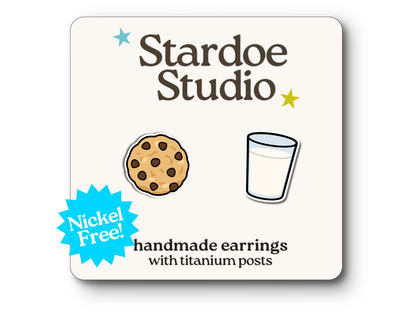 NEW Milk and Cookies Earrings