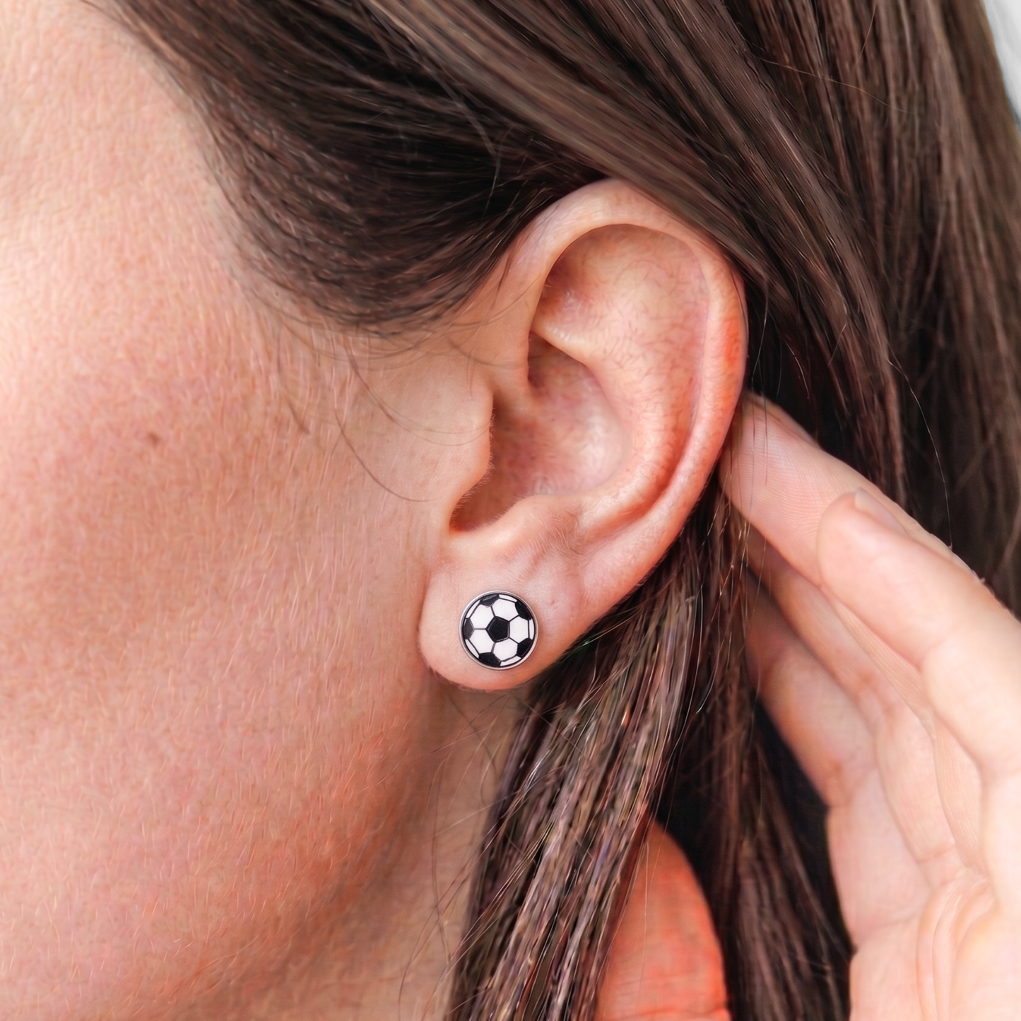 Soccer Ball Earrings