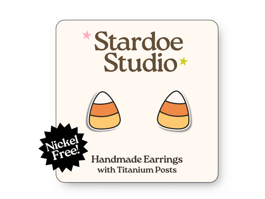 Candy Corn Earrings