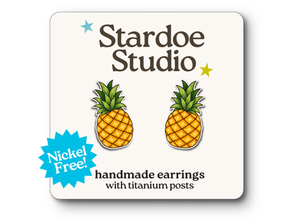NEW Pineapple Earrings