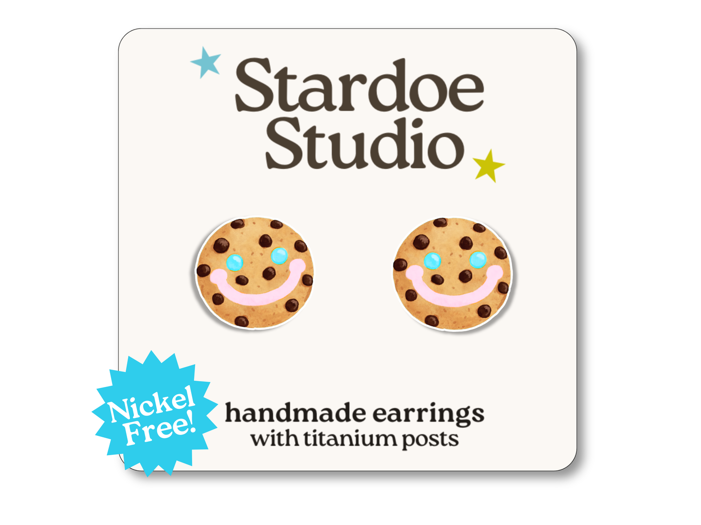 NEW Smile Cookie Earrings