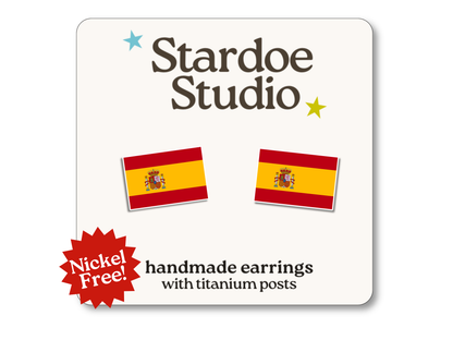 NEW Spanish Flag Earrings