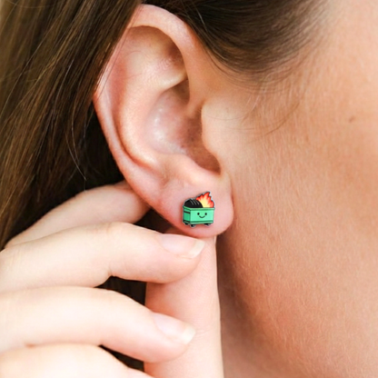 Dumpster Fire Earrings