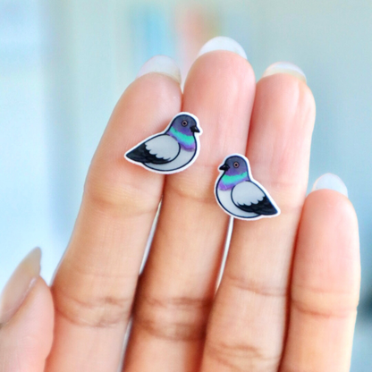 Pigeon Earrings