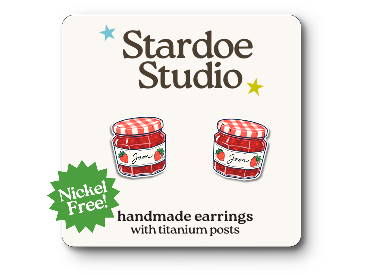 NEW Strawberry Jam Earrings
