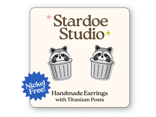 NEW Trash Panda Earrings