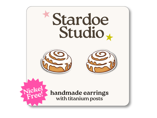 NEW Cinnamon Roll Earrings