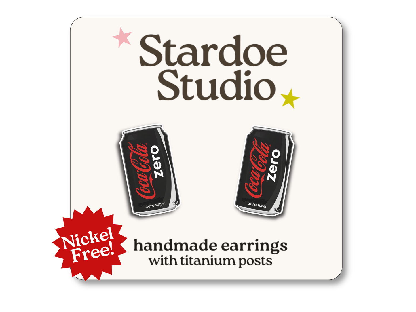 NEW Cola Zero Earrings