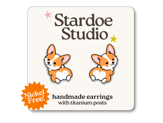 Corgi Butt Earrings