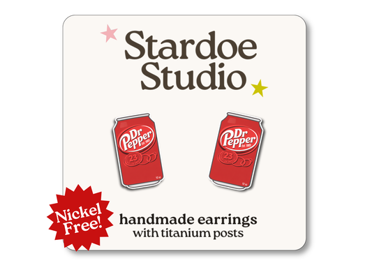 NEW Dr Pepper Earrings