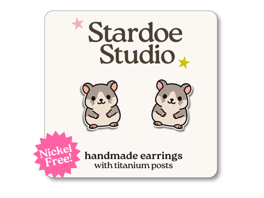 Hamster Earrings