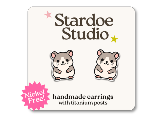 Hamster Earrings