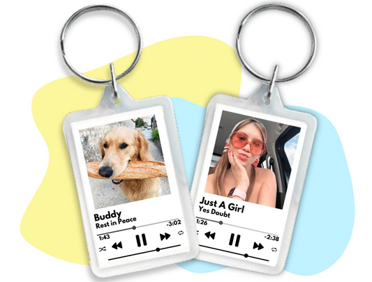 Custom Music Album Keychain