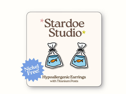 Fish Bag Earrings