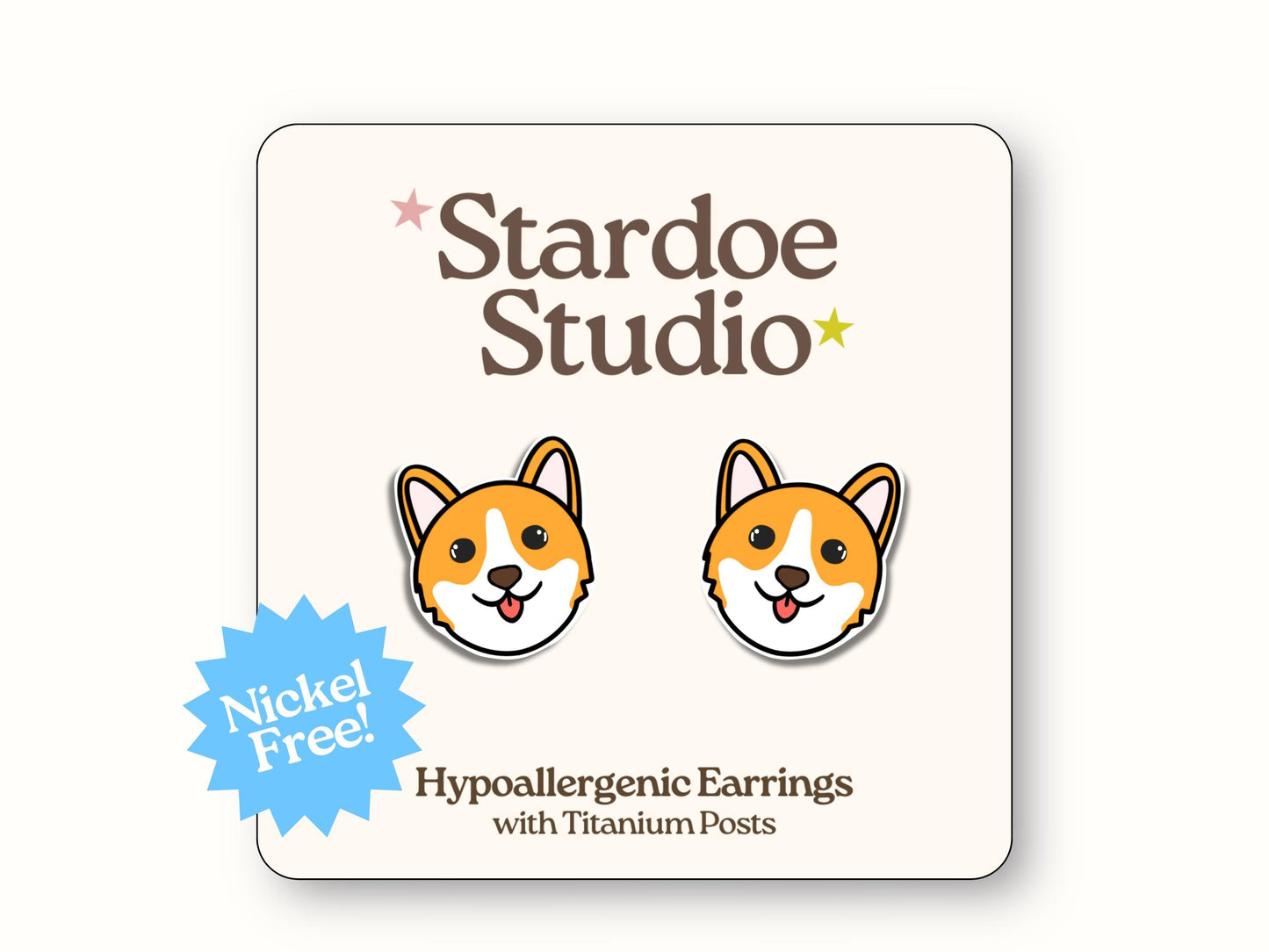 Corgi Pup Earrings