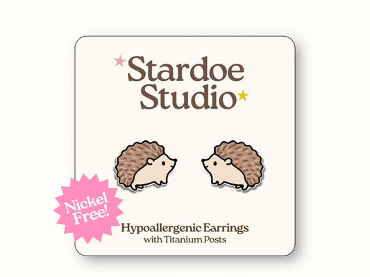Hedgehog Earrings