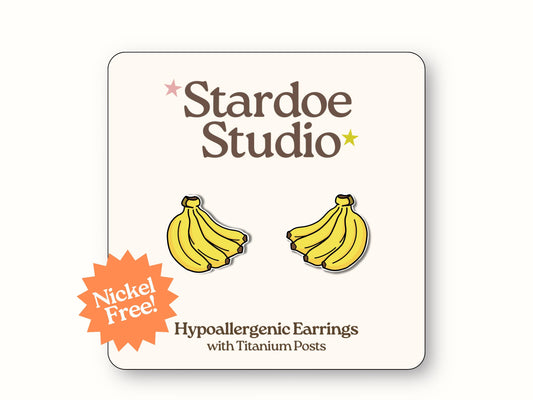 Banana Fruit Earrings