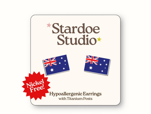 Australia Flag Earrings