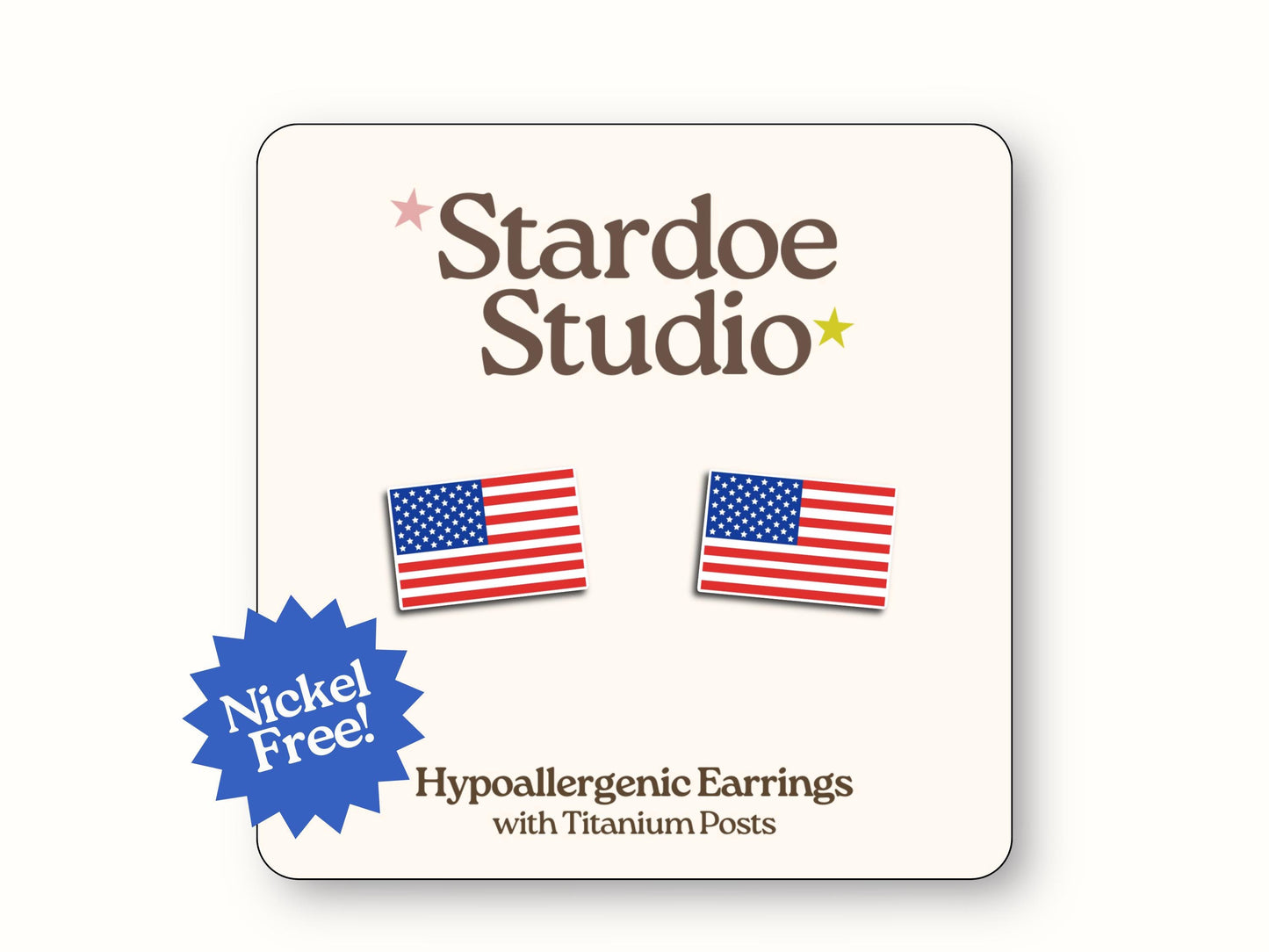 American Flag Earrings