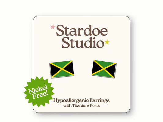 Jamaica Flag Earrings