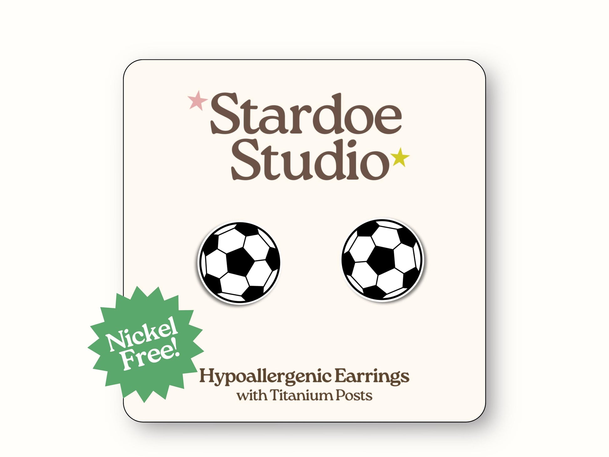 Soccer Ball Earrings