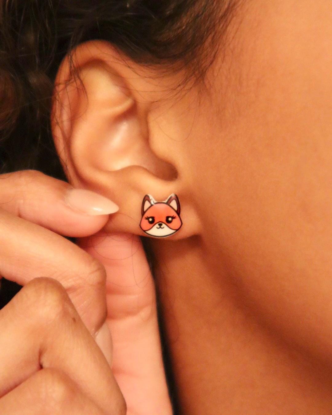 Fox Earrings Earrings