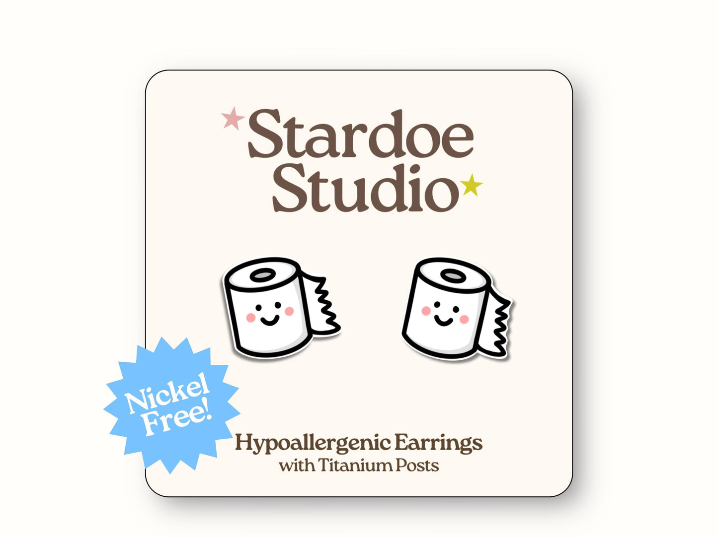 Toilet Paper Earrings