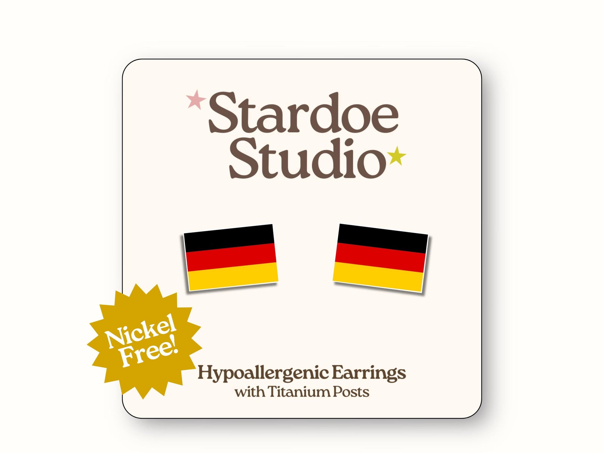 German Flag Earrings
