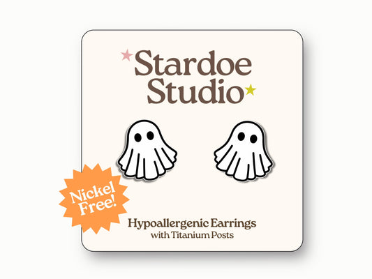 Ghost Halloween Earrings